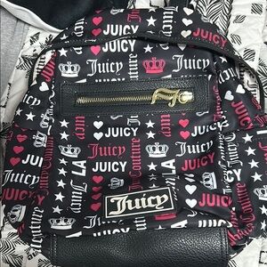 Juicy Couture Black and Red Backpack